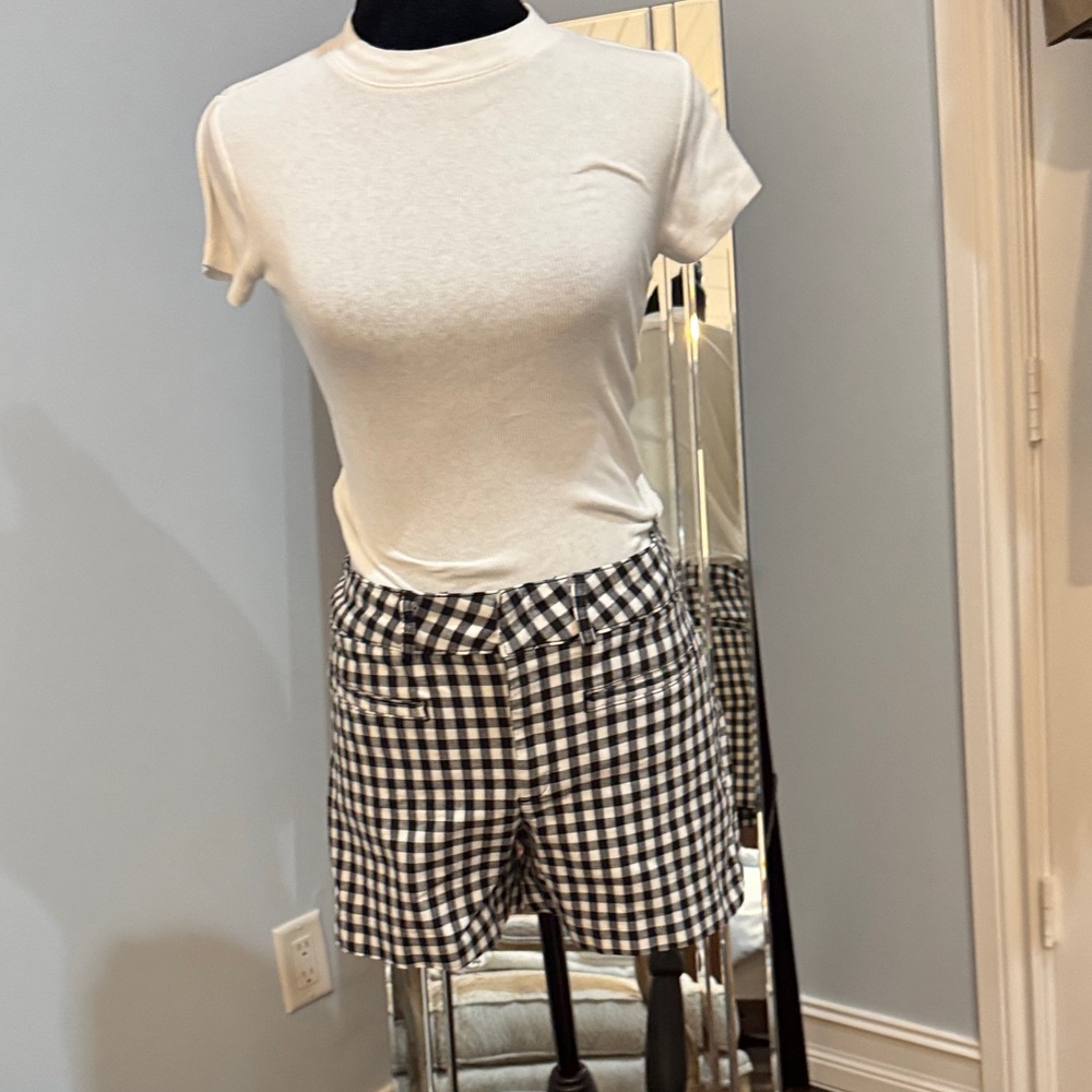 Anthropologie Monochrome Gingham Women's Shorts